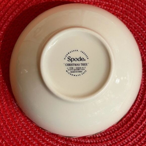 Spode Christmas Tree Candy Cane Candy Bowl NWT - Picture 5 of 10
